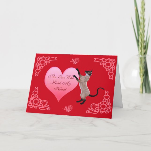 Cartão De Festividades The One Who Holds My Heart Card (Frente)