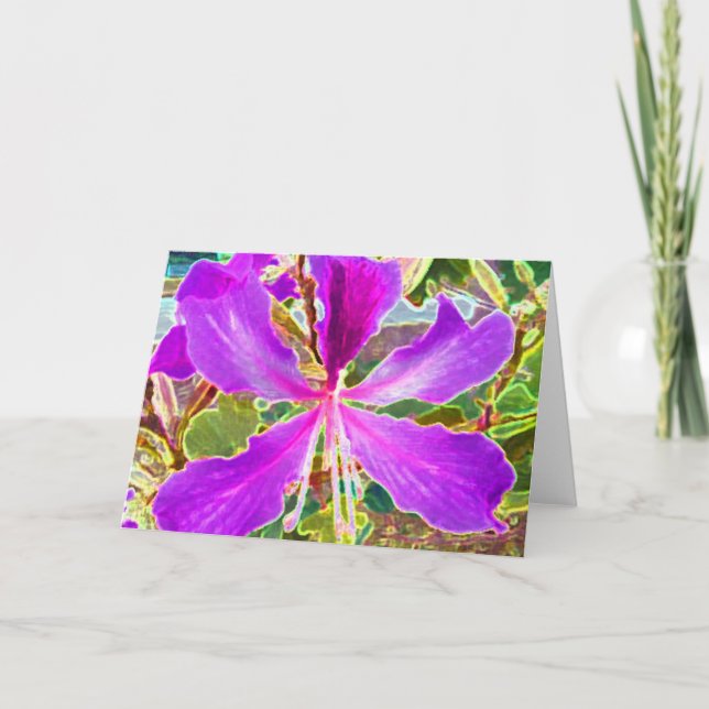 Cartão De Festividades The Orchid Tree (Frente)