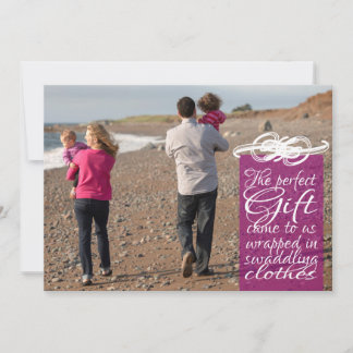 Cartão De Festividades The Perfect Gift Christmas Card 2014 (plum)