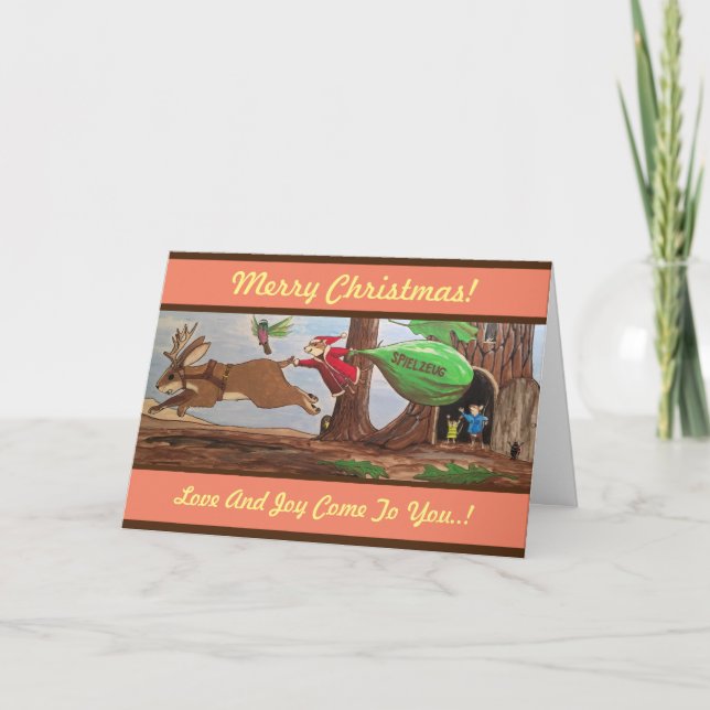 Cartão De Festividades The PJ McMouse Christmas Card! (Frente)