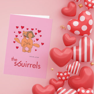 Cartão De Festividades The Sbuirrels Ed and Mary Valentine