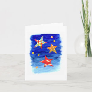 Cartão De Festividades The Stars In The Bright Sky Card