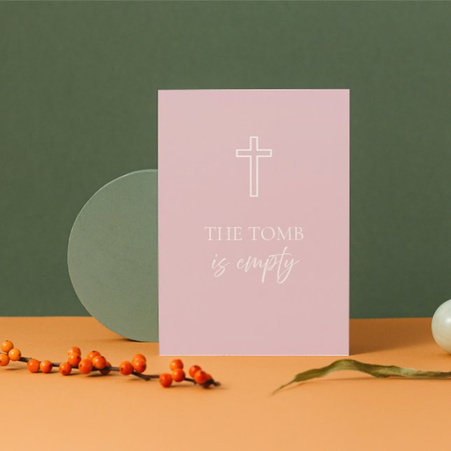 Cartão De Festividades The Tomb Is Empty Christian Easter Card (Christian Easter Card )