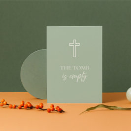 Cartão De Festividades The Tomb Is Empty Christian Easter Card 