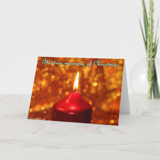 Cartão De Festividades The true meaning of Christmas