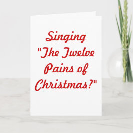 Cartão De Festividades The Twelve Pains of Christmas