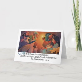 Cartão De Festividades "The Word Became Flesh" Christmas card