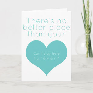 Cartão De Festividades There's no better place than your heart (Blue)