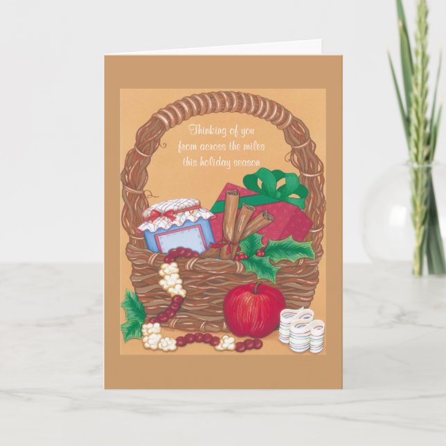 Cartão De Festividades Thinking Of You From Across The Miles - Greeting C (Frente)