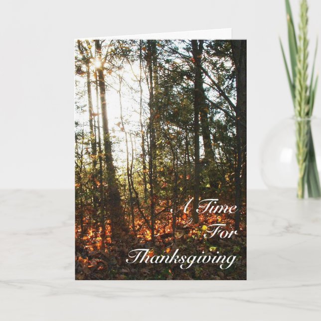 Cartão De Festividades Thinking of You This Thanksgiving (Frente)