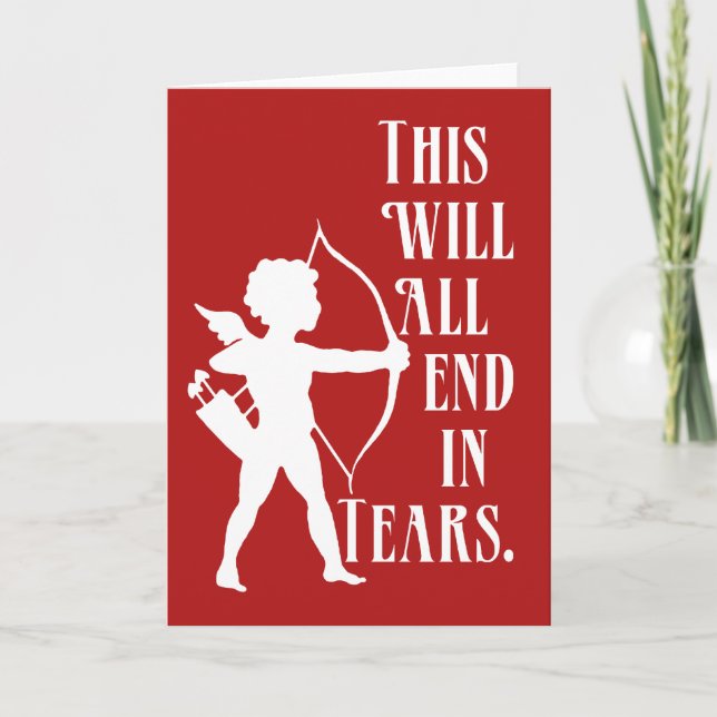 Cartão De Festividades This Will All End in Tears (Frente)