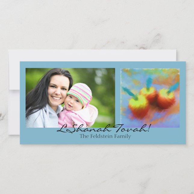 Cartão De Festividades Three Apples Photo Card (Frente)