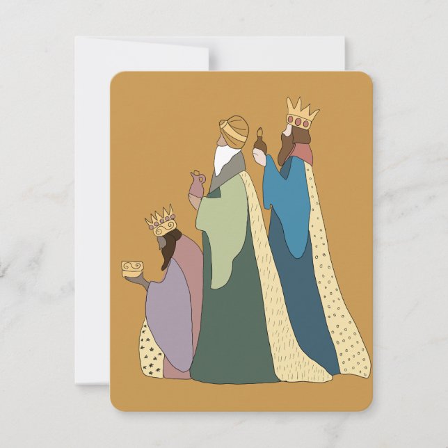 CARTÃO DE FESTIVIDADES THREE KING CARD  (Frente)