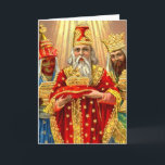 CARTÃO DE FESTIVIDADES THREE KINGS<br><div class="desc">Greeting Card Vertical Template</div>