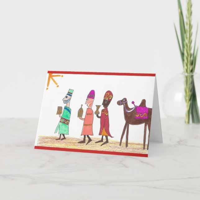 Cartão De Festividades Three Kings from Orient (Frente)