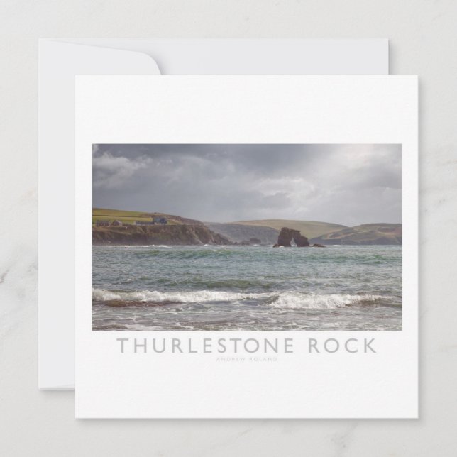 Cartão De Festividades Thurlestone Rock (Frente)