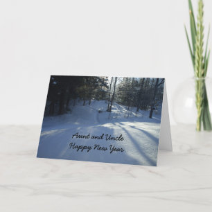 Cartão De Festividades Tia e Tio-Feliz ano novo