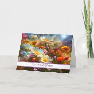 Cartão De Festividades Tia Feliz dia de as mães Bonito Flor