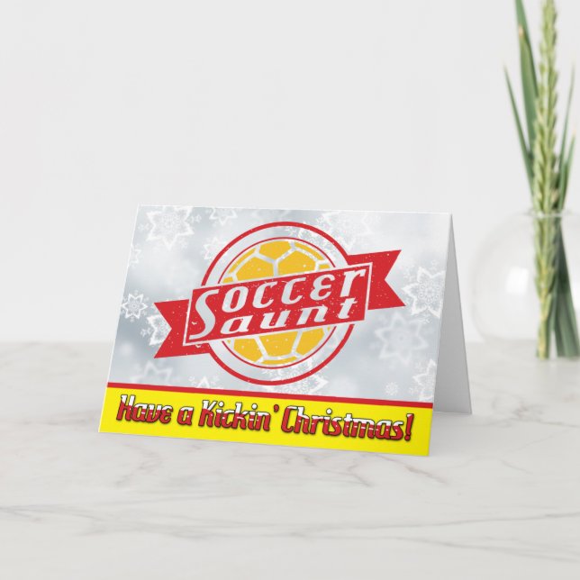 Cartão De Festividades Tia Natal do Futebol (Frente)