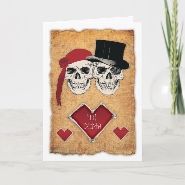 Cartão De Festividades 'til death do us part (Frente)