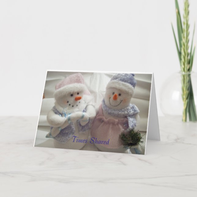 Cartão De Festividades Times Shared Make Wonderful Memories (Frente)