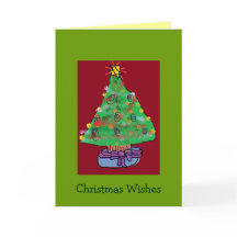 Tinsel Tree Christmas Card