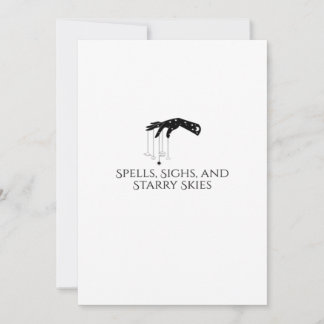 Cartão De Festividades Tinta Whimsigoth - Florestas Místicas, Luas e O Má
