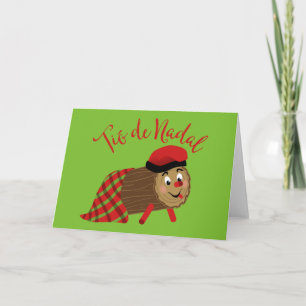 Cartão De Festividades Tio De Nadal