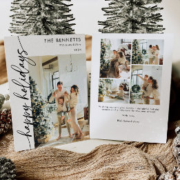 Cartão De Festividades Típica Moderna Feliz Feriados Uma Foto