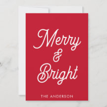 Tipografia Alegre e Brilhante Vermelho Natal Scrip