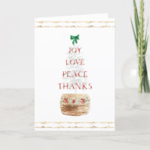 Tipografia Árvore de Natal Dourada Vermelha Dobrad