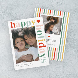 Cartão De Festividades Tipografia Colorida Moderna Foto