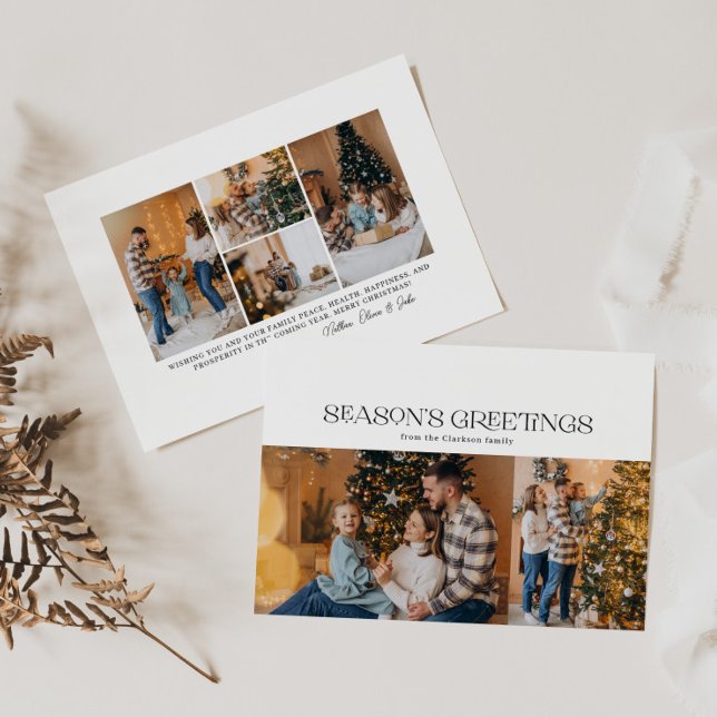 Cartão De Festividades Tipografia de Boas Festas 6 Foto (Criador carregado)