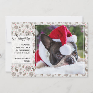 Cartão De Festividades Tipografia de Letreiro com Rena Padrão Cor Persona