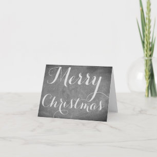 Cartão De Festividades Tipografia de Quadro de Natal Feliz Preto