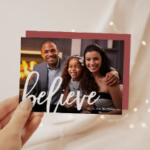 Tipografia de Rosa Elegante Acredite Foto Natal