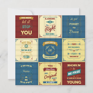 Cartão De Festividades Tipografia de Slogan