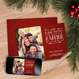 Cartão De Festividades Tipografia de Verso de Natal Cristão Foto de Féria