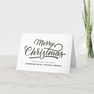 Cartão De Festividades Tipografia simples moderna Adicionar logotipo