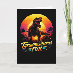 Cartão De Festividades Tiranossauro Rex