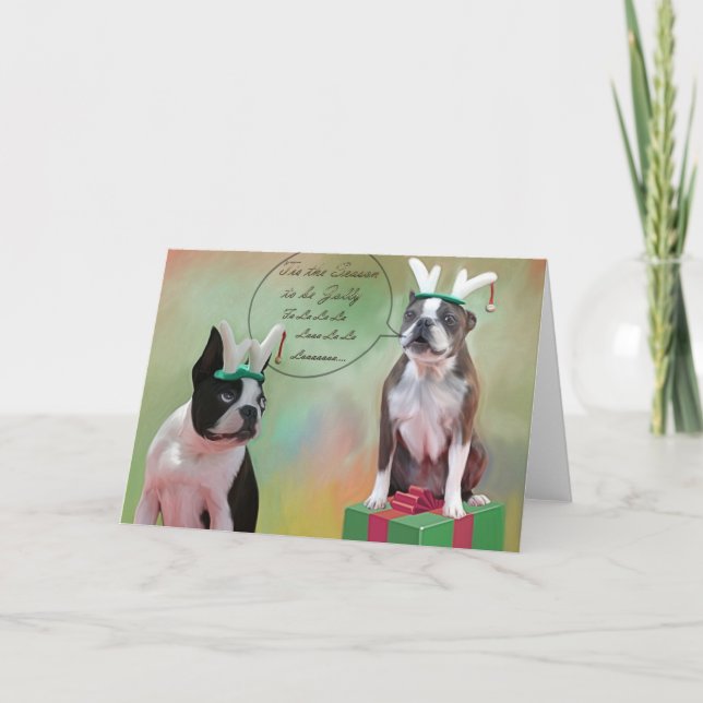 Cartão De Festividades Tis a estação… (Frente)