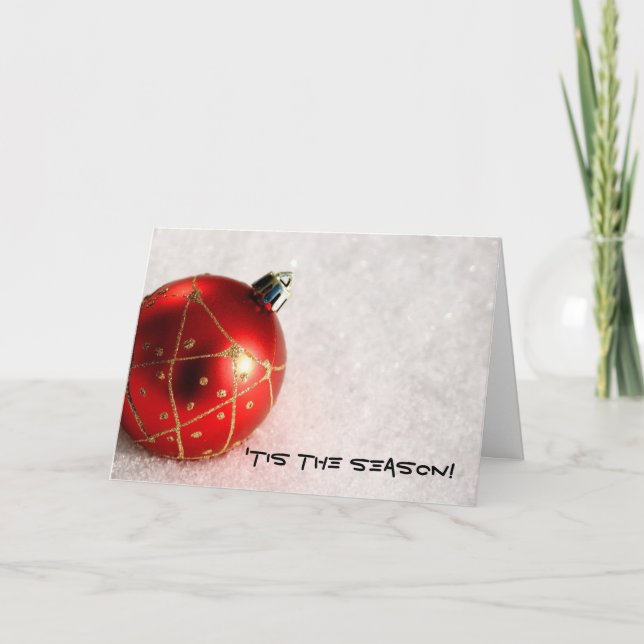 Cartão De Festividades 'Tis the Season! Holiday Greeting Cards (Frente)