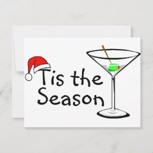 Cartão De Festividades Tis The Season Martini Bebe Christmas