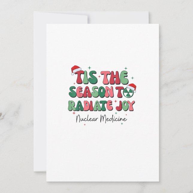Cartão De Festividades Tis The Season To Joy Nuclear Medicine Christmas N (Frente)