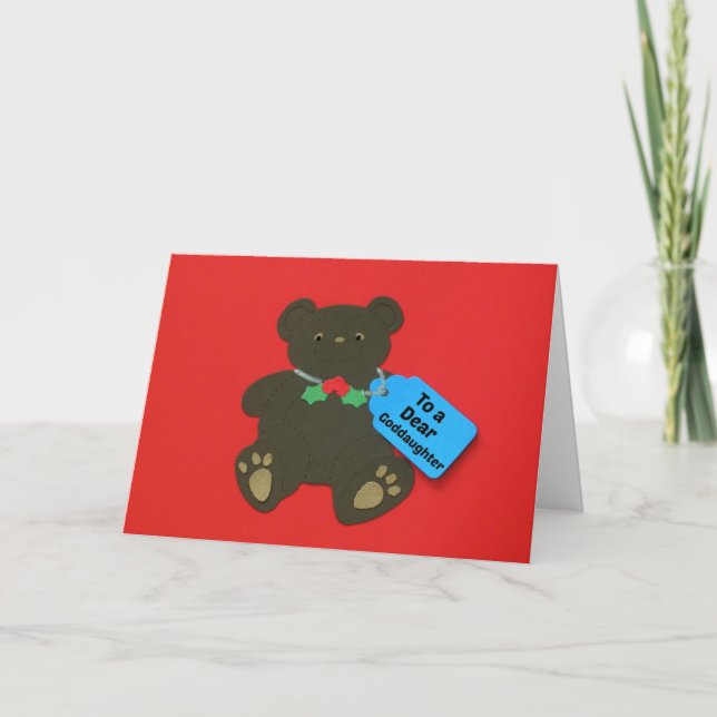 Cartão De Festividades To a Dear Goddaughter (Frente)