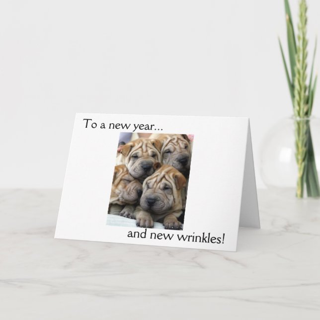 Cartão De Festividades To a New Year...and New Wrinkles! Birthday Card (Frente)