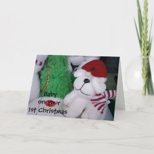 CARTÃO DE FESTIVIDADES TO BABY ON "YOUR FIRST CHRISTMAS"