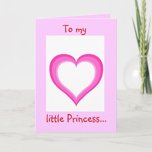 Cartão De Festividades To my little Princess - Greeting Card (Frente)