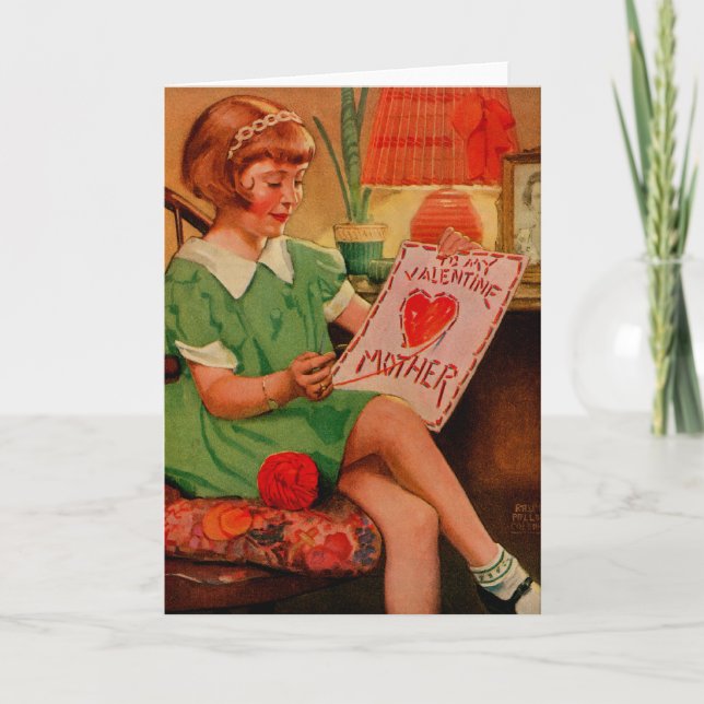 Cartão De Festividades To My Valentine Mother (Frente)
