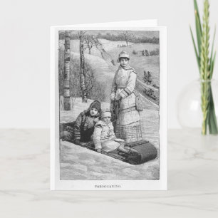 Cartão De Festividades Tobagoning Vintage Victorian Christmas Winter